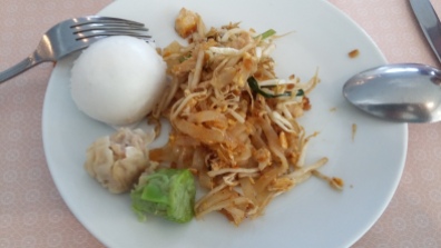 One last pad thai for breakfast before leaving Thailand